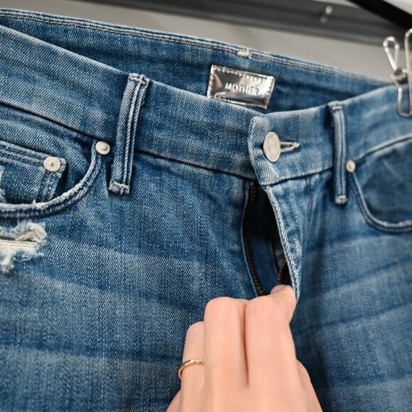 Mother Size 26 The Looker in Graffiti Girl Destroyed Skinny Jean - Picture 13 of 14